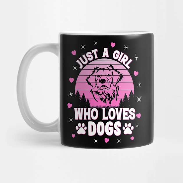 Just A Girl Who Loves Dogs by Nifty T Shirts